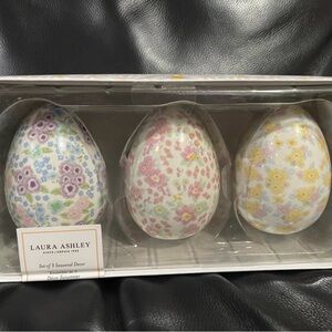 Easter Laura Ashley Easter Eggs Decor, Set of 3